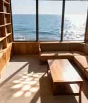 海景室内图书馆场景583#横屏 