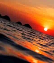 海上日落自然风光5006#横屏 