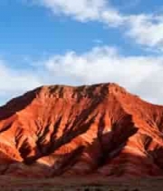 红色丹霞地貌自然风光3963#横屏 