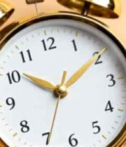 金色闹钟特写素材4892#横屏 