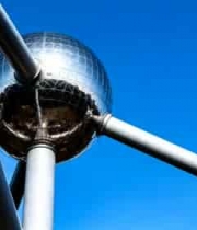 金属球体建筑仰视画面3355#横屏 