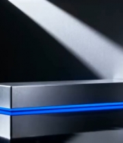 金属长方体带蓝色光效素材1396#横屏 