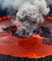  活火山熔岩喷发场景292#横屏 	 - 