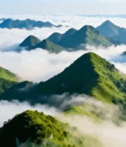 青山云海航拍全景2421#横屏 