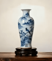 青花瓷瓶静物展示4327#横屏 