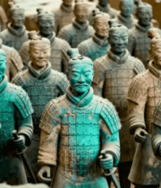 秦始皇陵兵马俑群像10459#横屏 