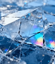 破碎玻璃晶体特写8398#横屏 