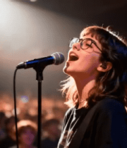 女歌手剧院舞台演唱2706#横屏 