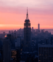 纽约自由女神像日落景观(1)2197#横屏 