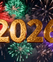 年新年烟花庆祝画面10256#横屏 