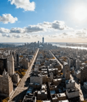 纽约城市建筑俯瞰全景552#横屏 