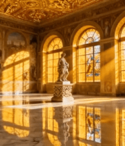 装饰华丽的复古室内空间3645#横屏 