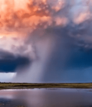 壮观积雨云下的自然风光5502#横屏 