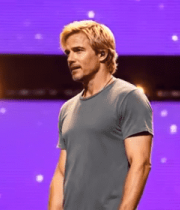 男子舞台站立演讲场景7309#横屏 