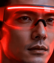 男子佩戴眼镜特写14950#横屏 