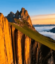 壮丽山峰自然风光5854#横屏 