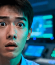 男子惊讶表情特写14086#横屏 