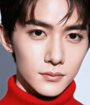 男士红色高领毛衣特写(1)8534#横屏 