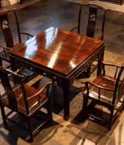 中式实木桌椅组合展示1713#横屏 