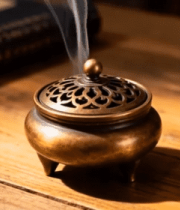 	 中式香炉焚香特写15104#横屏 