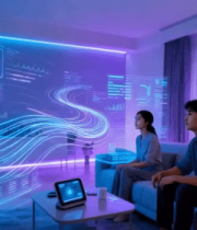 男女在家体验未来科技家居7769#横屏 