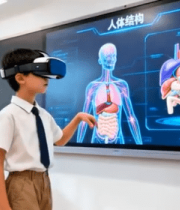 男孩教室戴学习人体结构12265#横屏 