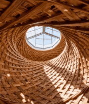 木质编织结构天窗建筑11501#横屏 