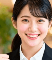 职业女性微笑竖大拇指4402#横屏 