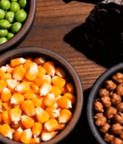 木碗盛装多种五谷杂粮697#横屏 