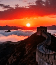 	 长城日出云海全景12153#横屏 