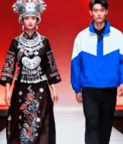 	 模特少数民族服装走秀画面4007#横屏 