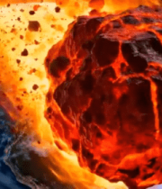 	 陨石撞击地球场景13445#横屏 