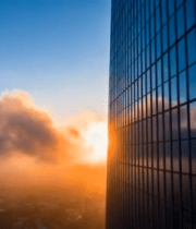 摩天大楼日落时分景象278#横屏 