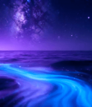 梦幻星空海洋粒子背景素材9134#横屏 