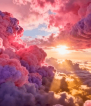 	 梦幻绚丽云海日出素材9051#横屏 