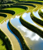 美丽梯田自然风光8690#横屏 