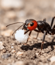 蚂蚁搬运食物微距画面10665#横屏 