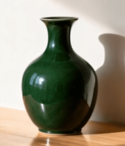 绿色陶瓷花瓶静物素材4070#横屏 