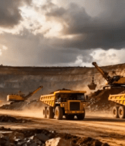 露天矿场重型卡车运输场景7672#横屏 