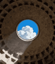 罗马万神殿穹顶天窗景观12529#横屏 