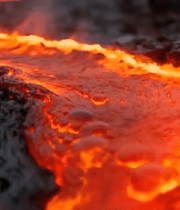 	 流动的火山岩浆特写素材829#横屏 