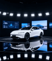 展厅内新能源汽车展示441#横屏 