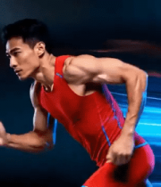 运动员室内跑步素材258#横屏 