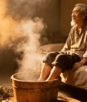 老人室内泡脚场景8280#横屏 