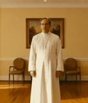 两人与神职人员室内交流场景6972#横屏 