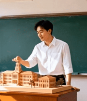 老师教室讲解建筑模型1989#横屏 