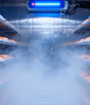 	 冷藏库内三文鱼存放画面11522#横屏 