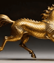 金色龙马奔跑素材1587#横屏 