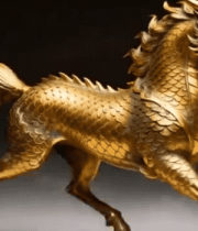 金色龙马奔跑素材1587#横屏 