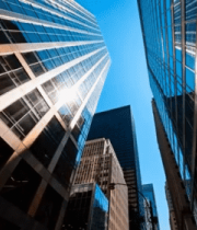 仰拍城市高楼大厦5546#横屏 